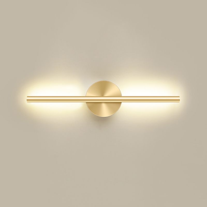 Linear Shape Metal Wall Sconce Lighting Modern Style 1 Light Wall Lighting for Living Room