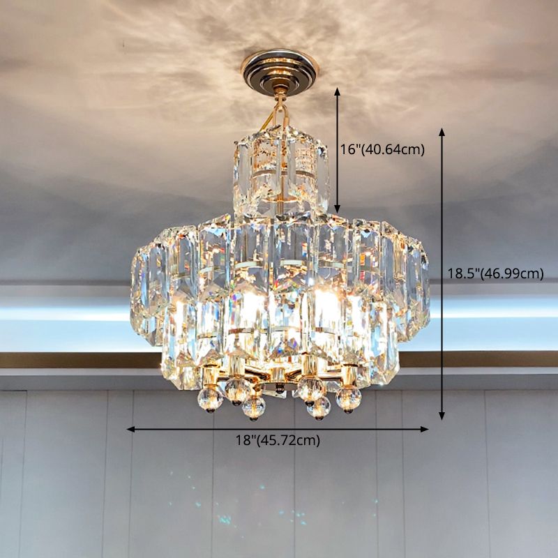 Lumières de lustre moderne Crystal Sphere Chandelier lustre d'éclairage d'éclairage Crystal