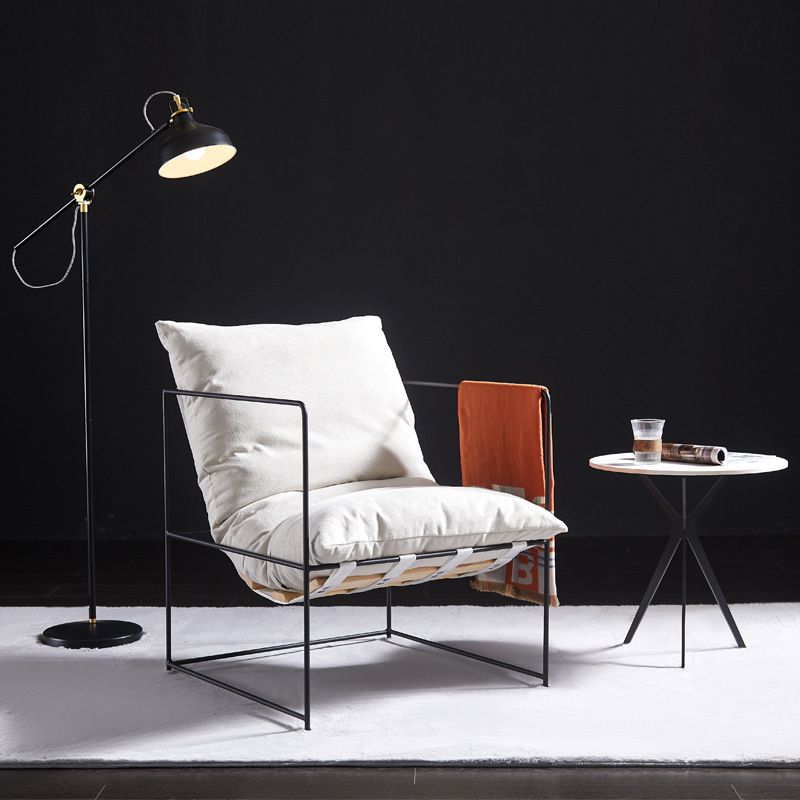 Arm Chair 26.77" L x 26.77" W x 26.77" H  Accent Armchair with Pillow Back