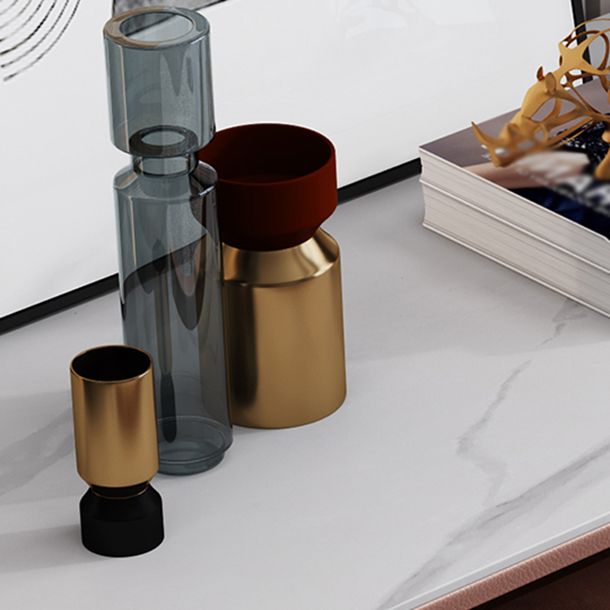 Modern Stone Wood Sideboard 9-Drawer Dining Room Buffet Server,47"L x 15.7"W x 36.6"H