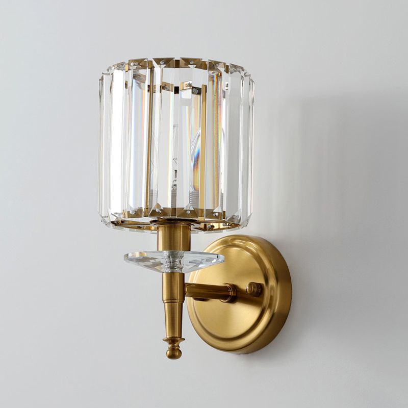 Gold Traditional Style Crystal Wall Mounted Lighting Postmodern Wall Lamp for Living Room Bedroom