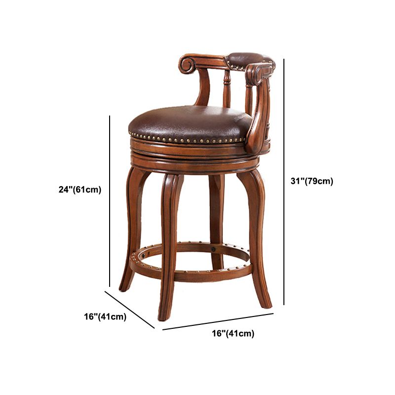 Modern 1/3 Pieces Solid Wood Pub Table Set Round Counter Table for Dining Room