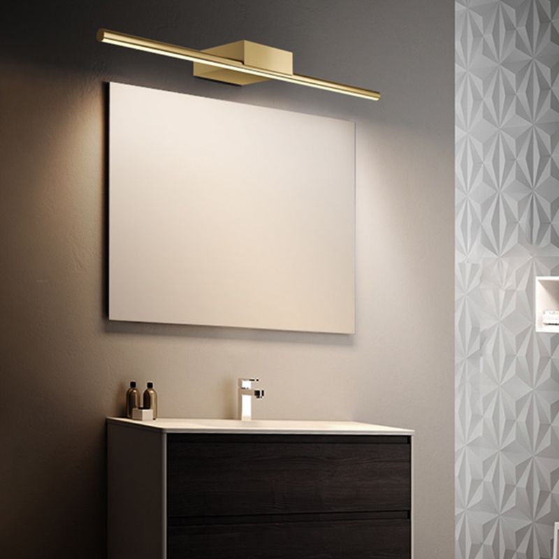Luces de pared de tocador lineal Simplicidad posmoderna Disparo de pared acrílico para baño