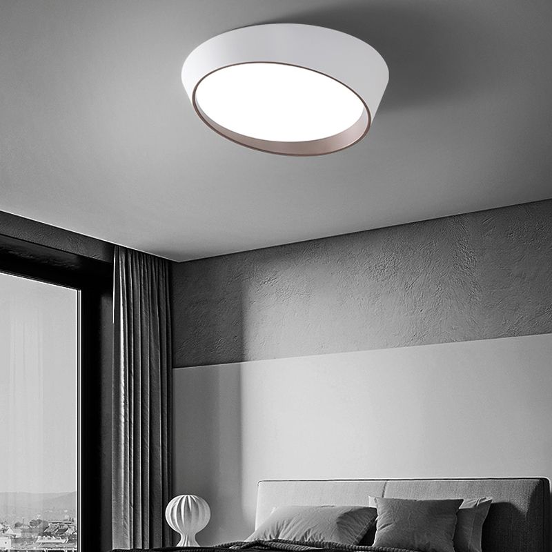 Metal Flush Ceiling Light Fixtures Modern Flush Mount Fixtures with Acrylic Shade