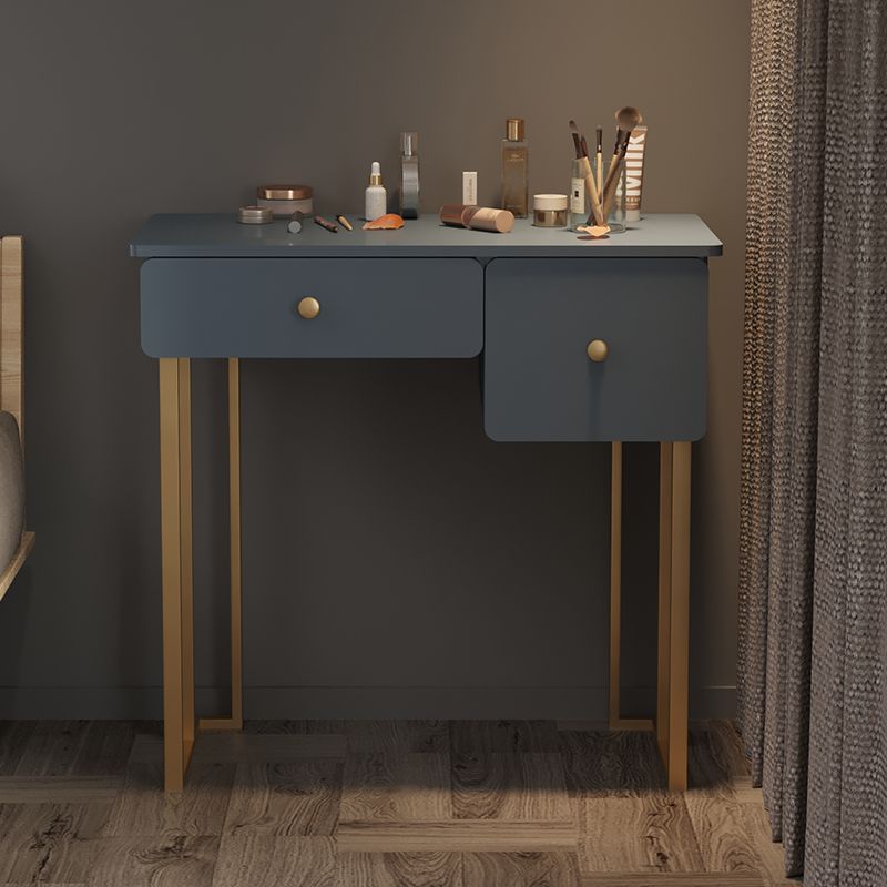 Modern Vanity Makeup Table Set Double Drawers Dressing Table