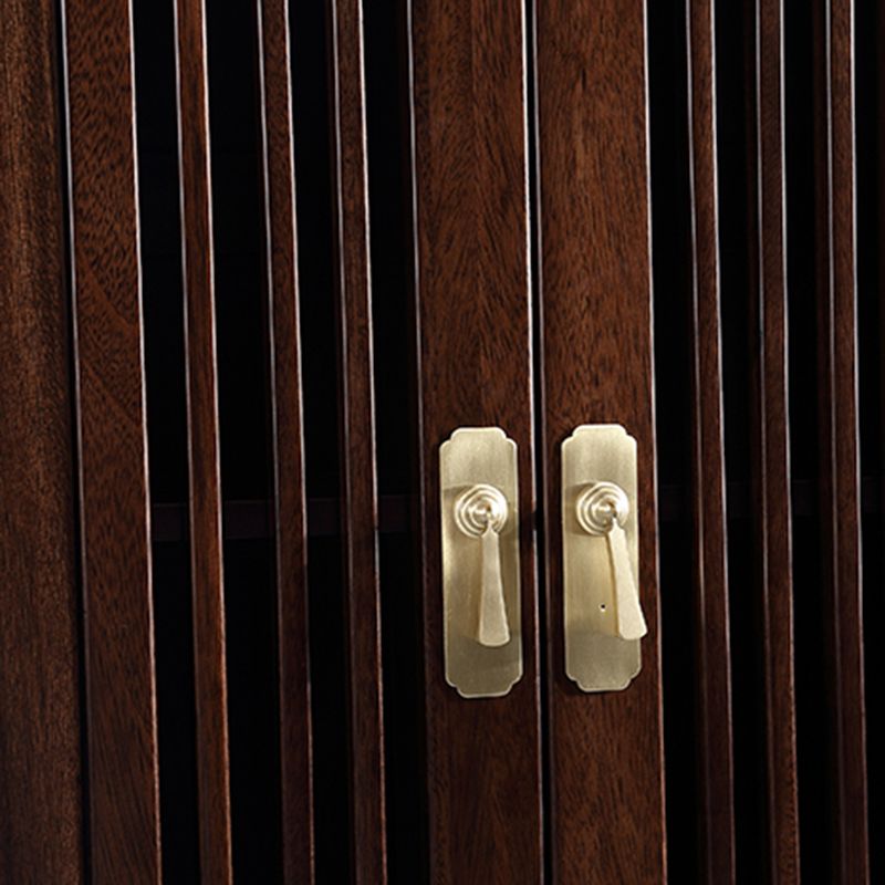 Closed Back Wood Bookshelf Contemporary Bookcase with Cabinets