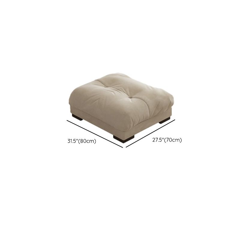 Modern Off-White Fabric Sofa Pillow Top Arm Reclining Loveseat for Bonus Room