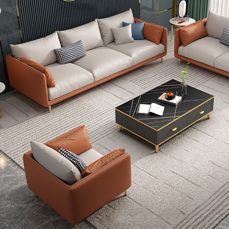 Glam Cushions Standard Pillow Top Arm Living Room Stain Resistant Sofa