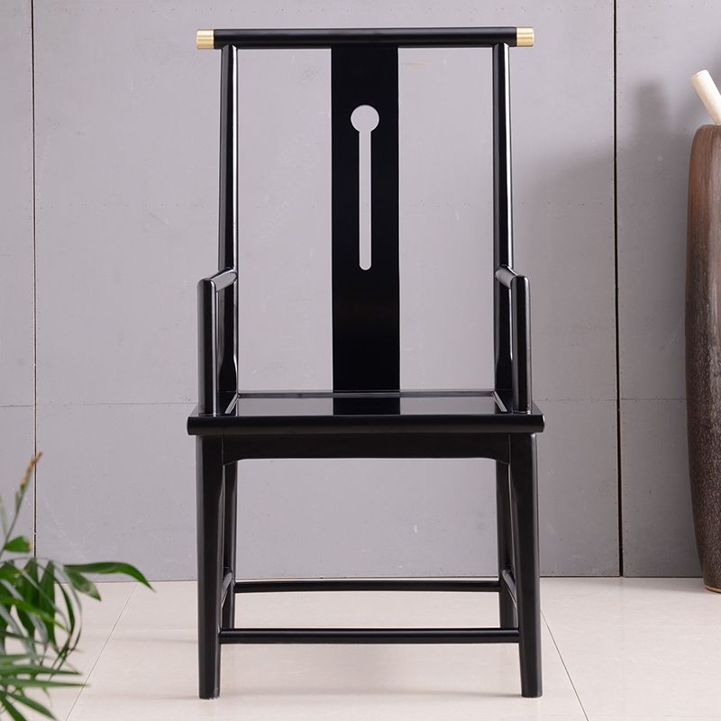 Solid Wood Traditional Dining Chair Matte Finish Side Chair for Home