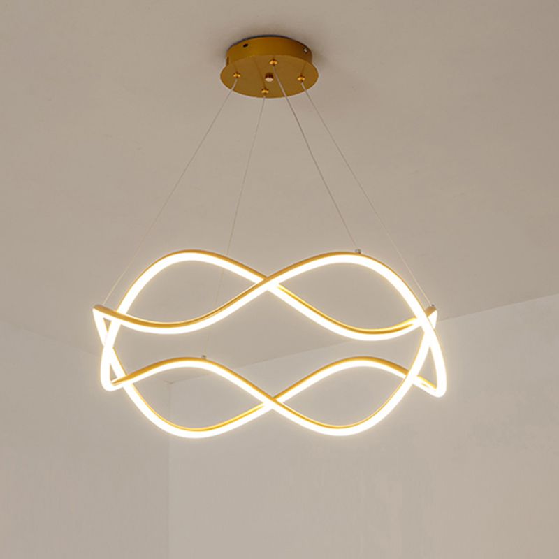 Araña colgante de metal estilo moderno 1 lámpara de lámpara de luz iluminación