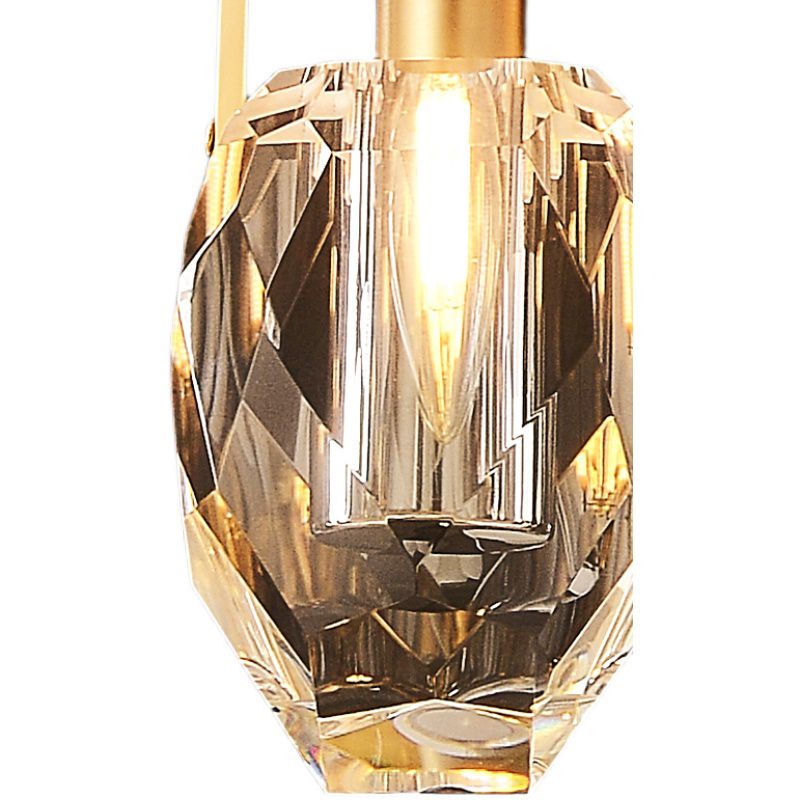 Crystal Geométric Pendant Light Modern Model Affigie Simplicité Légères suspendues 1 Lumière