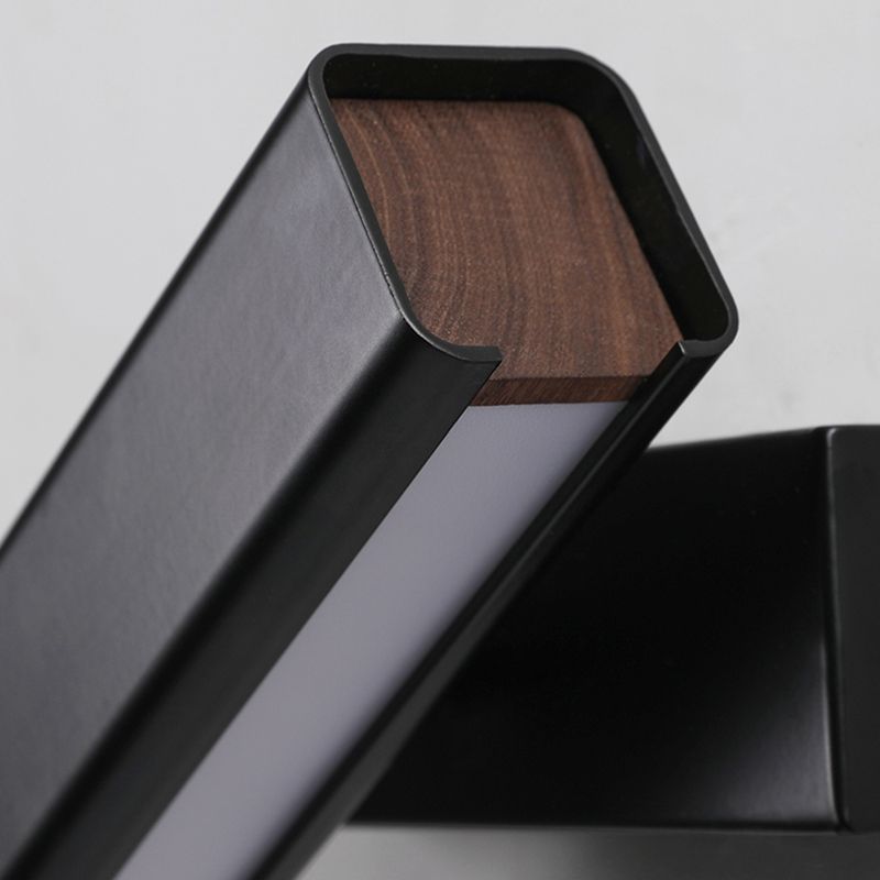 Modern Simple Aluminum Wall Light Rectangle Shape Rotatable Wall Lamp for Living Room