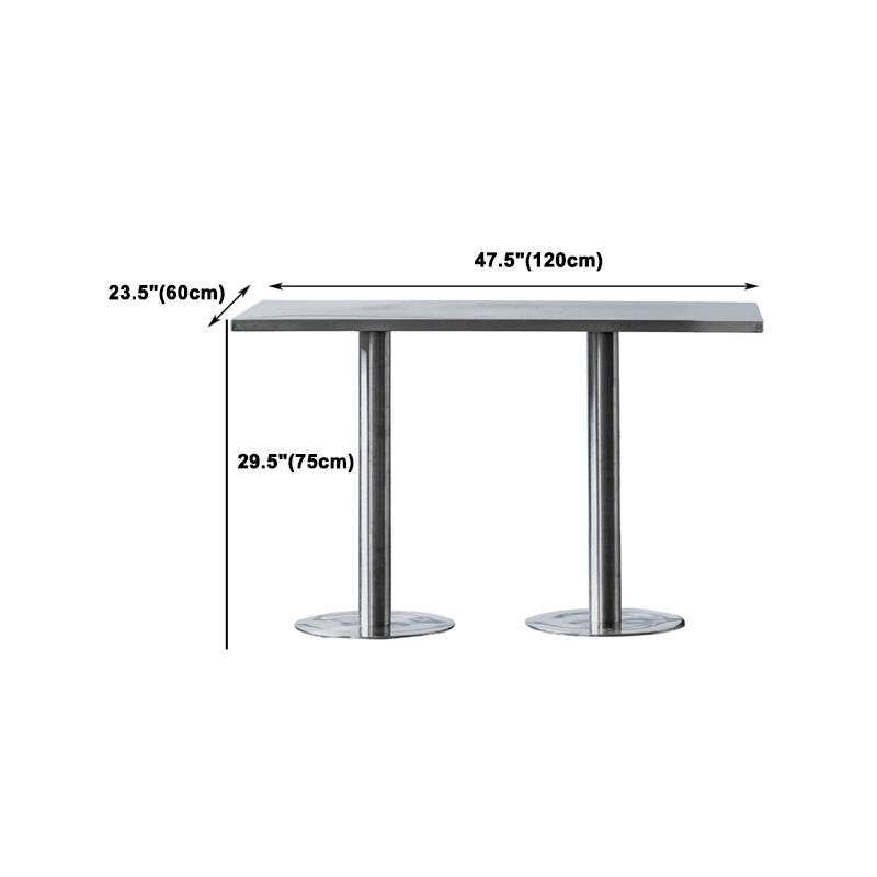 1/2/3/5 Pieces Industrial Bar Set Stainless Steel Bar Stool and Table Set