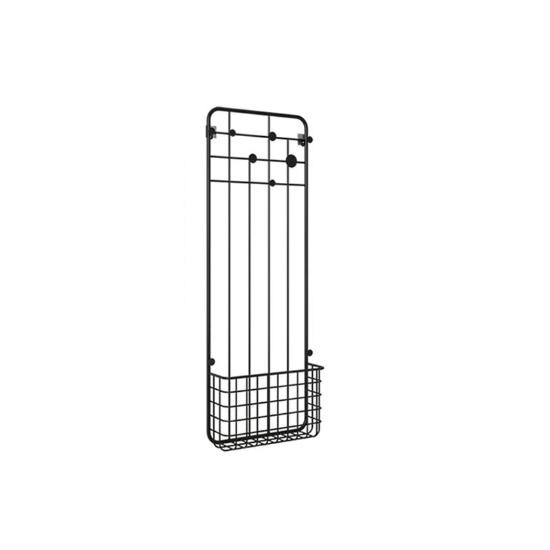 Metal Coat Hanger Storage Baskets Industrial Entryway Kit Coat Hanger