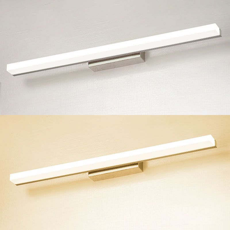 Modern Minimalist Style Linear Vanity Lighting Fixtures Stainless Steel Vanity Sconce