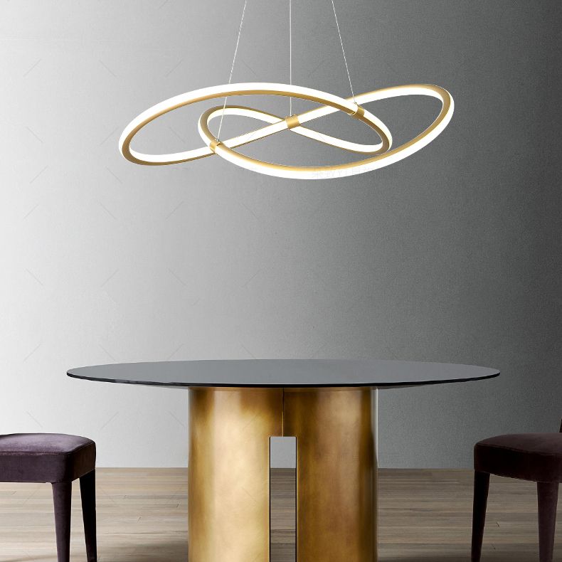 2 kleur optioneel moderne kroonluchter gedraaid kroonluchter voor slaapkamer in de woonkamer