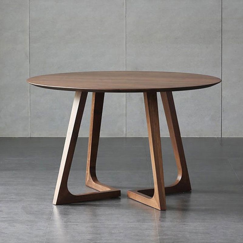 Ronde dubbele voetstuk eetplaats tafel eigentijdse stijl dinette tafel