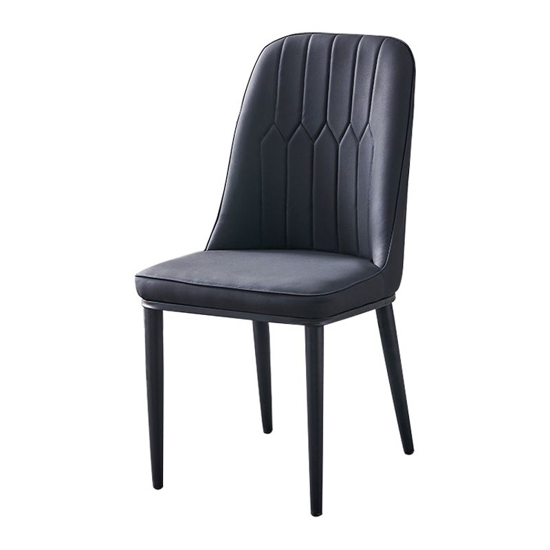 Silla sin brazos de comedor de metal Glam Parsons, silla individual para restaurante