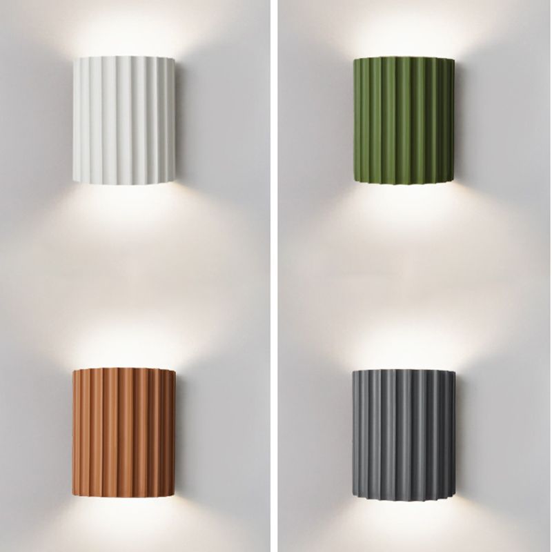 Cylinder Wall Mounted Lamps Postmodern Resin Wall Mounted Lights for Living Room
