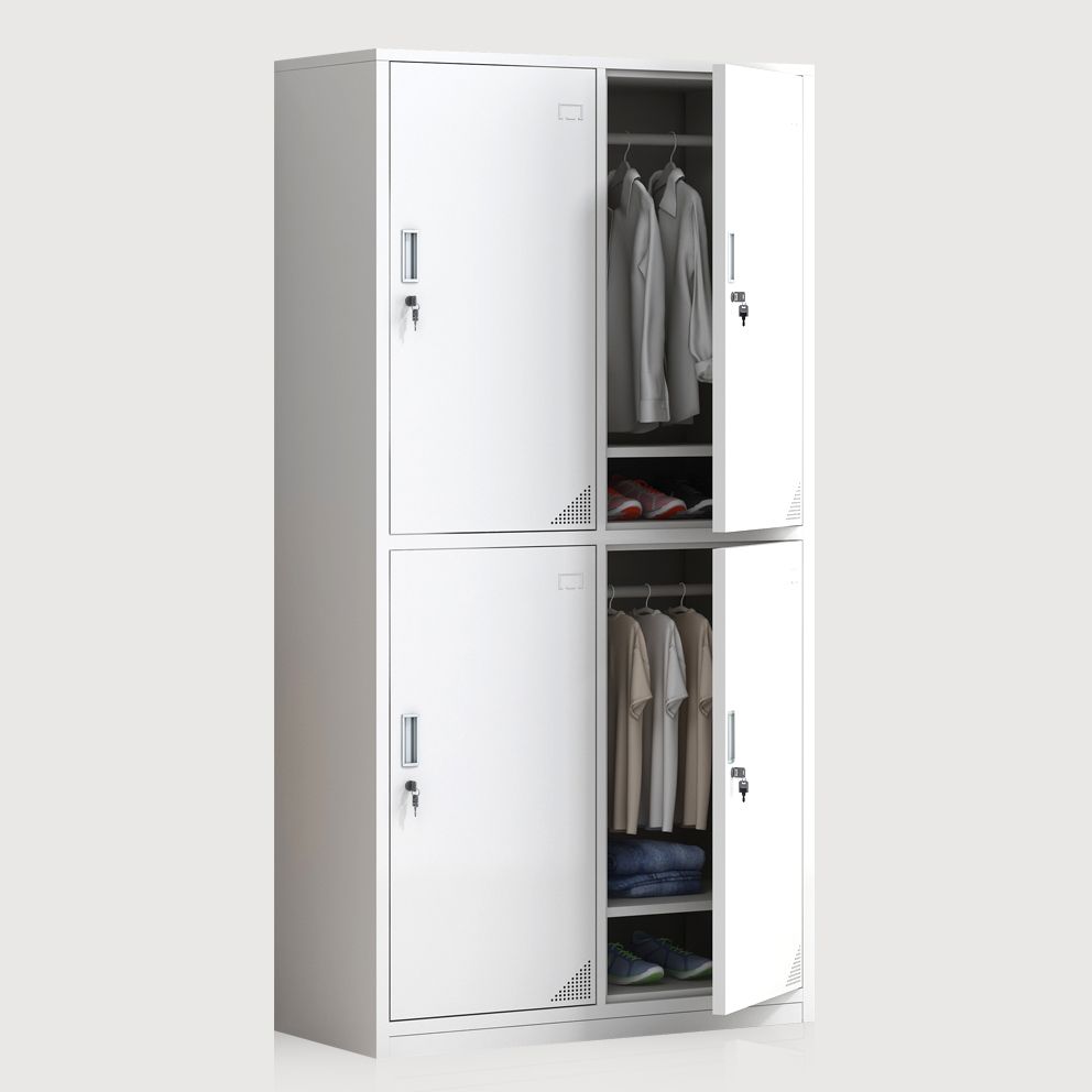 Steel Storage Cabinet with Hinged Door Contemporary Indoor Cabinet