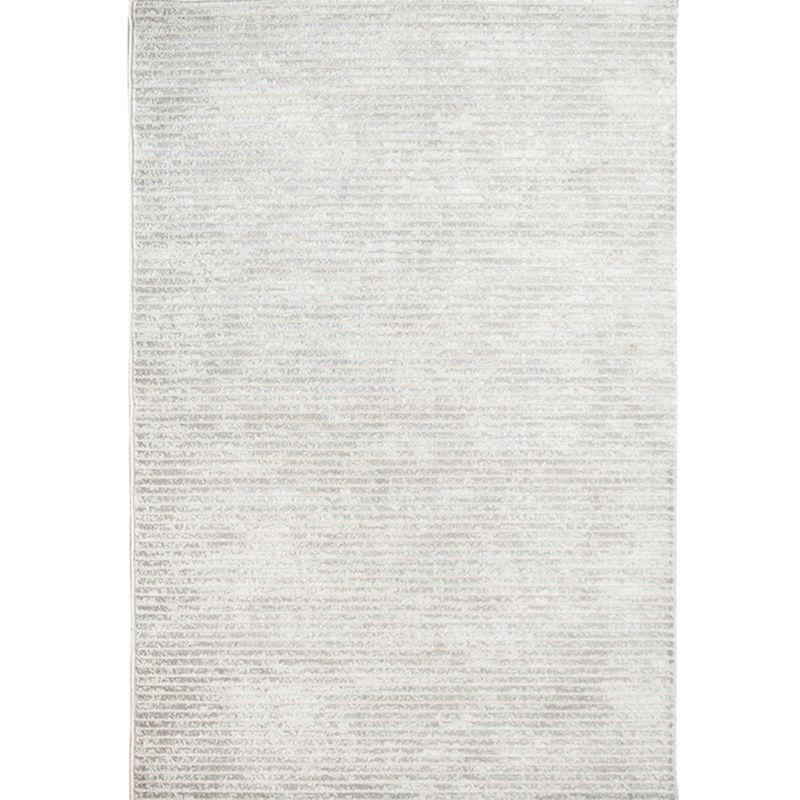Modern Living Room Carpet Gray Polyester Indoor Rug Anti-Split Backing Rug