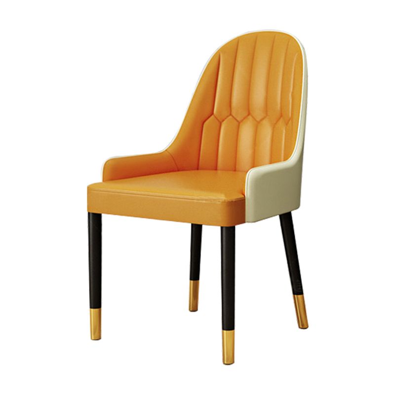 1/2/4/5 Pcs Metal Glam Style Dining Set with Round Table Dinette Set