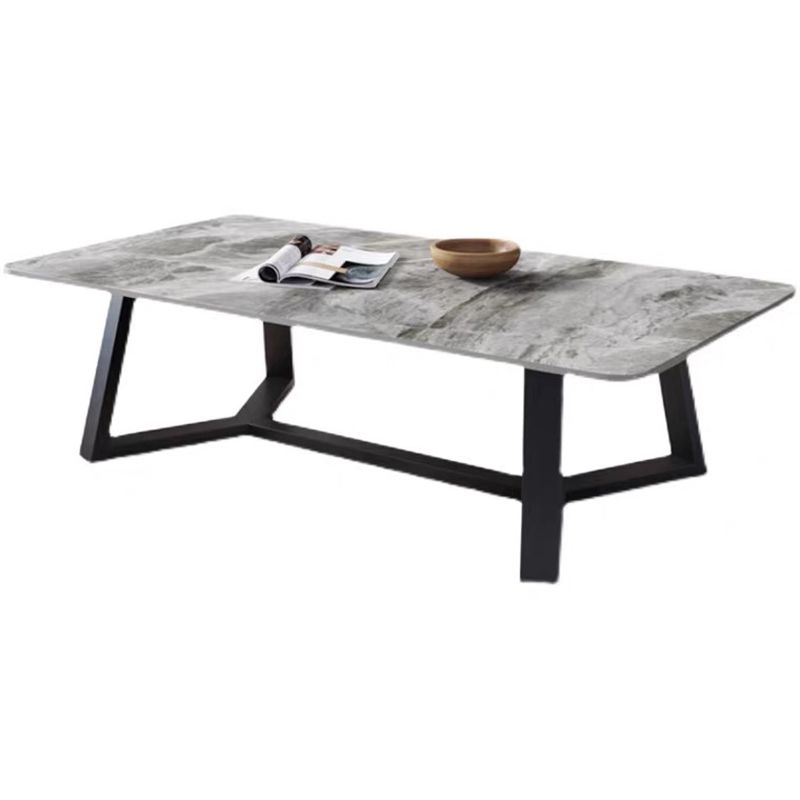Slate Coffee Table Minimalist Rectangle Coffee Table for Living Room