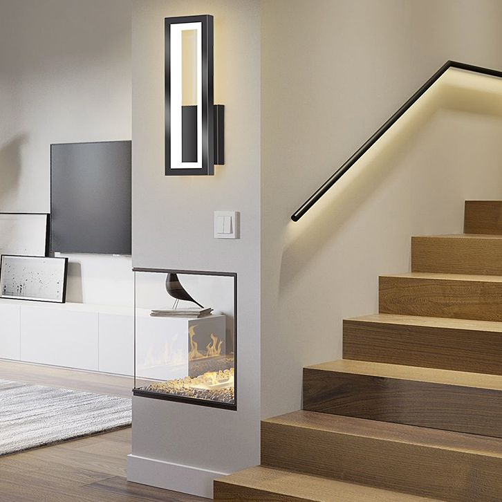 Rechthoekige wandverlichting armaturen moderne minimalistische stijl acryl wandlicht