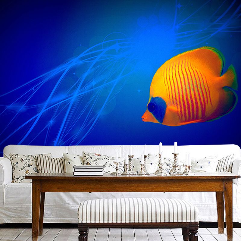 Photography Wall Mural Tropical Fish Printed Drawing Room Wall Mural