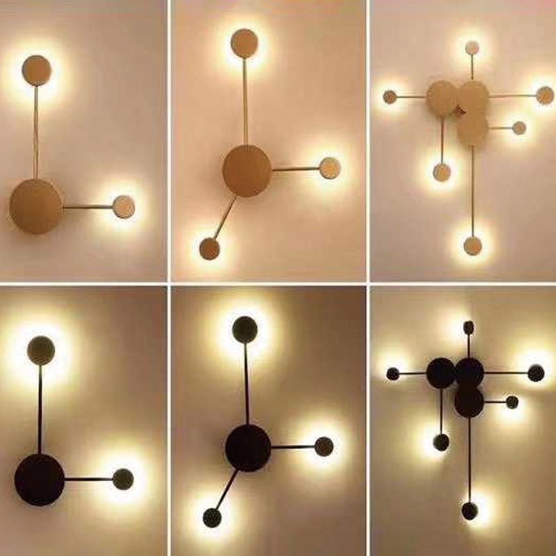 Kreisförmige Wandmontaglampe moderne Einfachheit Acrylwandhalterung für Wohnzimmer
