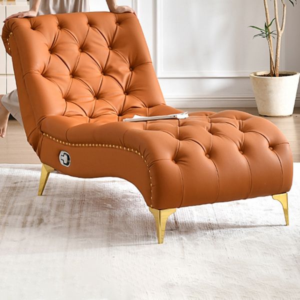 Modern Upholstered Chaise Lounge Couch Armless Chaise Lounge Chair