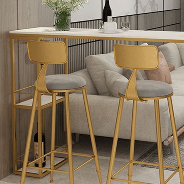 Glam Oval Bar Table and Stools 1/2/3 Pieces Bar Pub Table Set