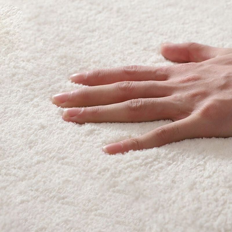 Flower Pattern Soft Rug Rectangle Polyester Loom Rug for Bedroom