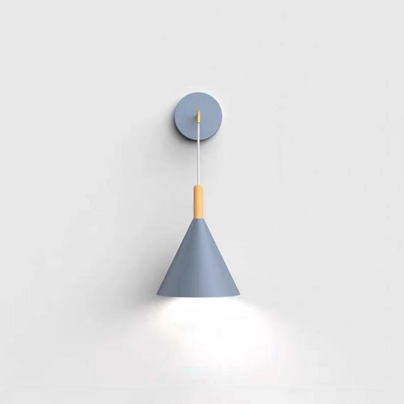 1-Light Modern Nordic Wall Lights Metal Wall Mounted Lamps for Bedroom