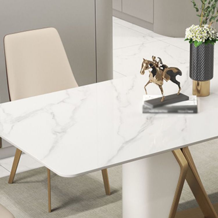 Scandinavian 1/2/3/4/5 Dining Table Set with Chair Sintered Stone Dining Table Set