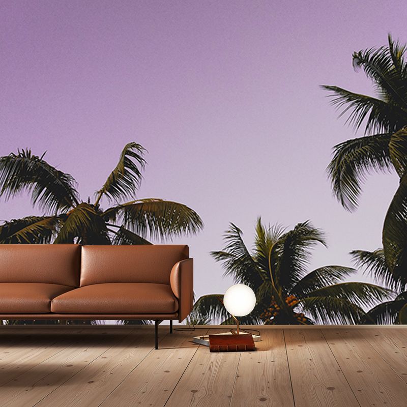 Tropical Trees Plant Wall Covering for Living Room Bedroom Home Decor, Customized Size