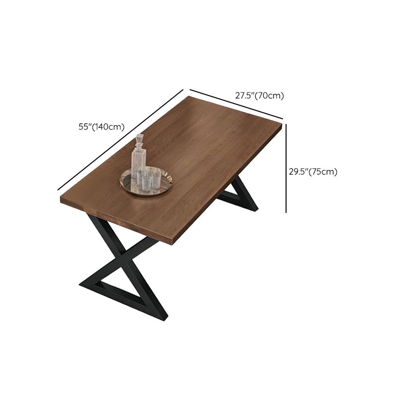 Industrial Dinner Room Dining Table Kitchen Pine Solid Wood Dining Table