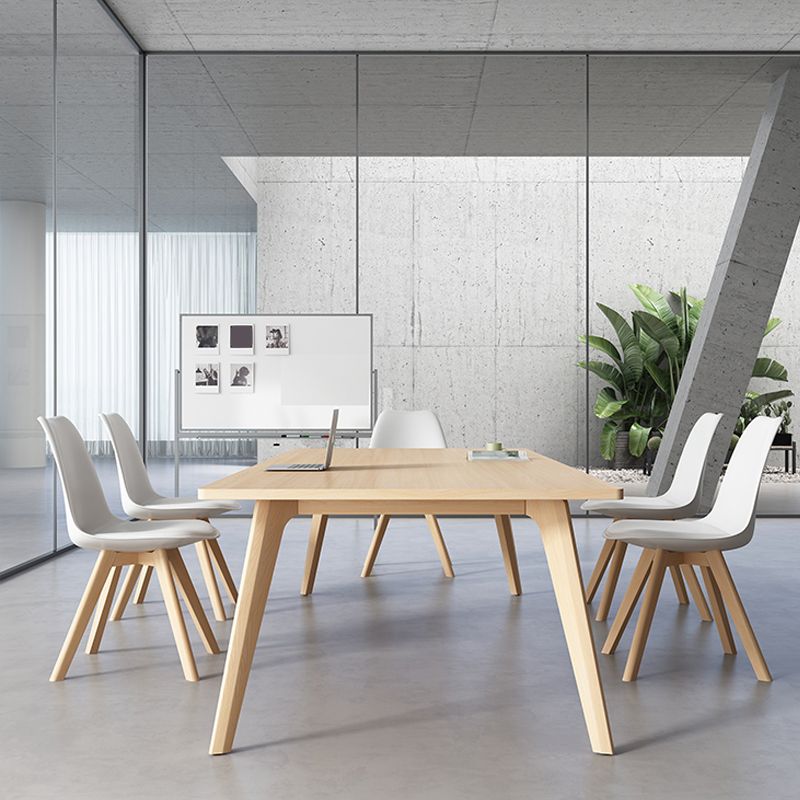 Meubles de salle à manger de style de simplicité de table de dinette de rectangle avec 4 jambes