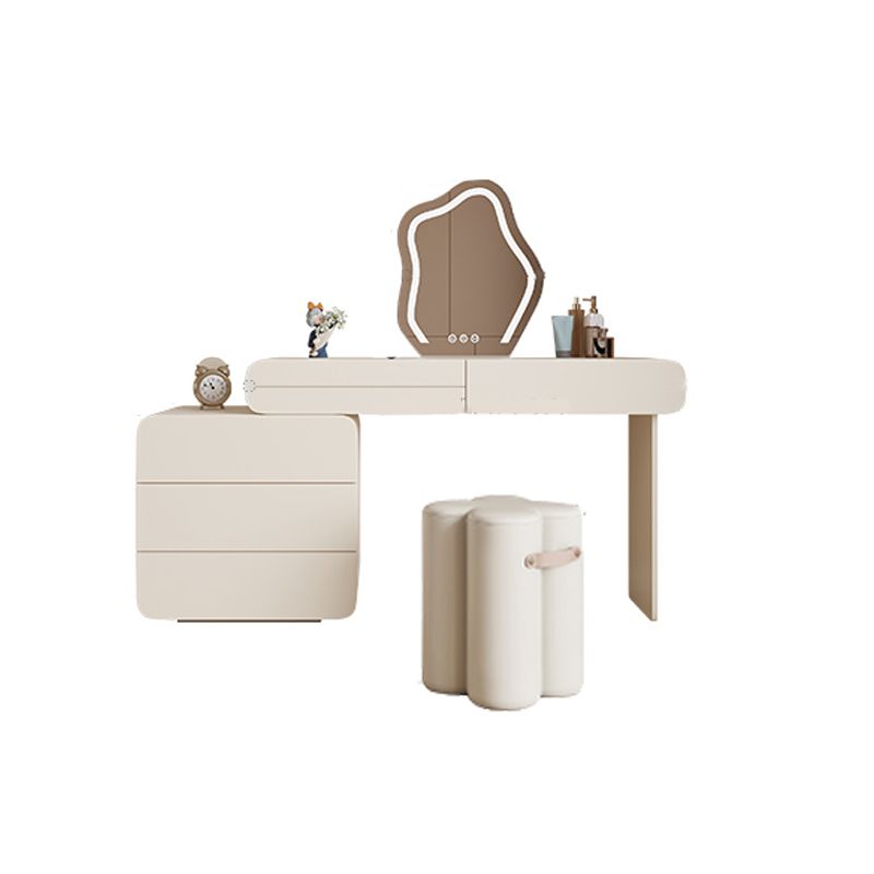 15.75" Wide Make-up Vanity White Makeup Vanity Desk Table with 6 Drawers