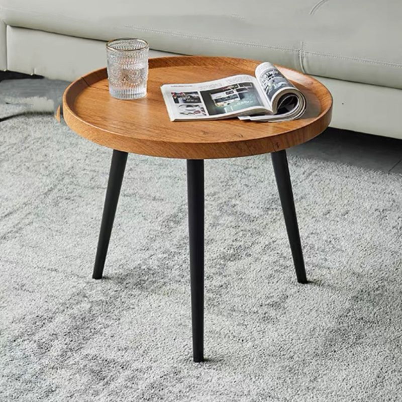 Abstract Shape Base Design Wood-based Panel Table Iron Art Table Foot Coffee Table