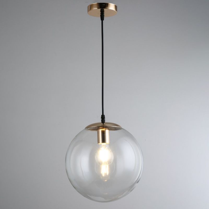 1 Light Spherical Pendant Lighting Modern simplicity Glass Pendant Ceiling Lights for Restaurant