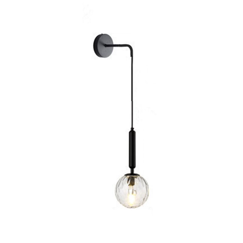 Modern Style Metal Ball Wall Lighting Fixtures 1 Light Wall Mounted Light Fixture
