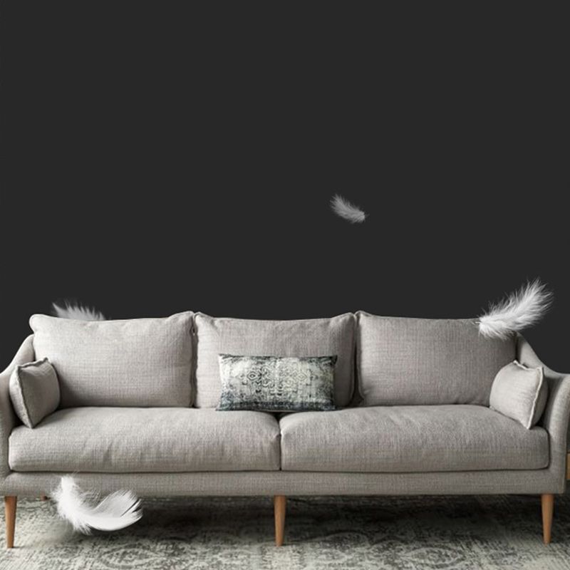 Standard -Kissen Sofa Furniture Modern Square Arm Loveseat in Grey