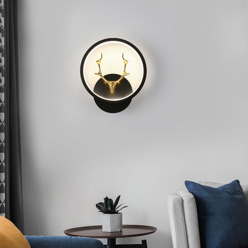 Application murale noire moderniste LED simple LED simple Mur Mur