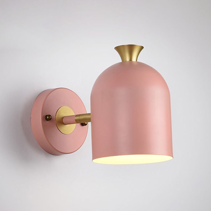 Modernism Macaron Wall Light Metal Shaded Lighting for Bedroom