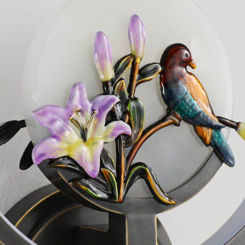 Jade Wall Sconce Modern Style Simple Stone Wall Mount Lamp for Living Room