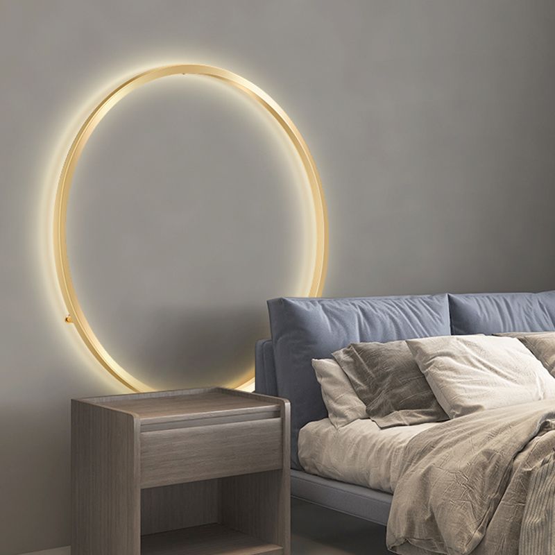 Runde Schatten Metall Wandleuchter moderner Stil mit einem leichten Wand montiertes Licht
