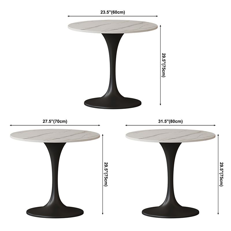 Stone Dining Site Table Contemporary Round Dining Table for Kitchen Home