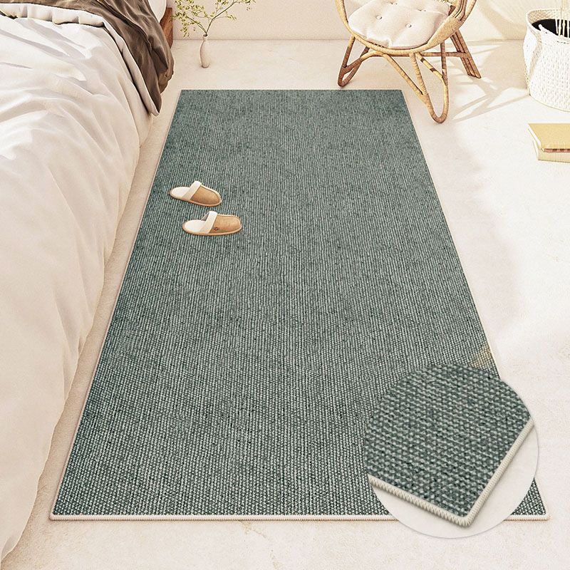 Apricot Modern Carpet Polyester Pure Color Carpet Washable Carpet for Living Room