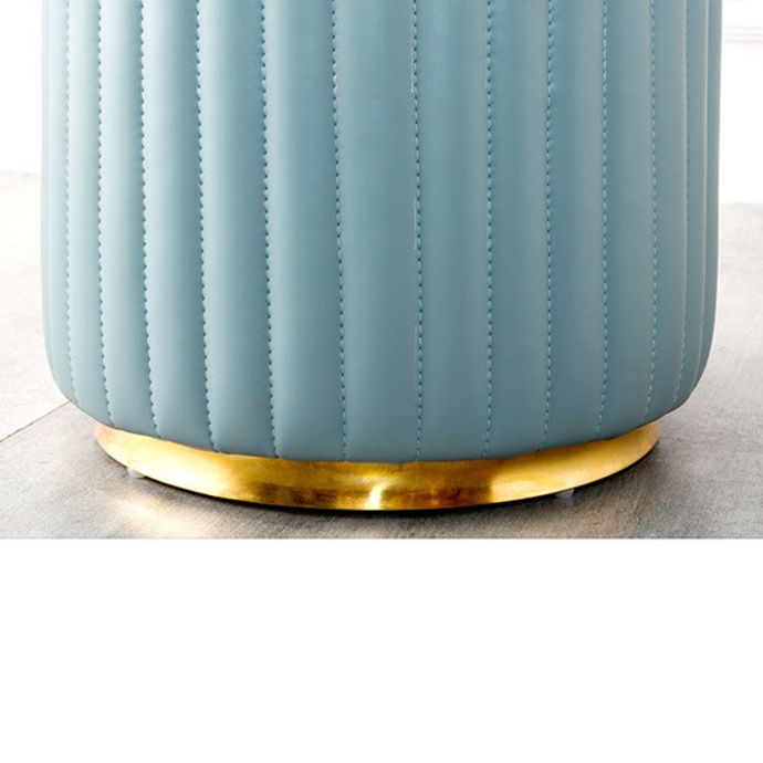 Modern Round Pouf Stain Resistant Velvet Pouf for Living Room